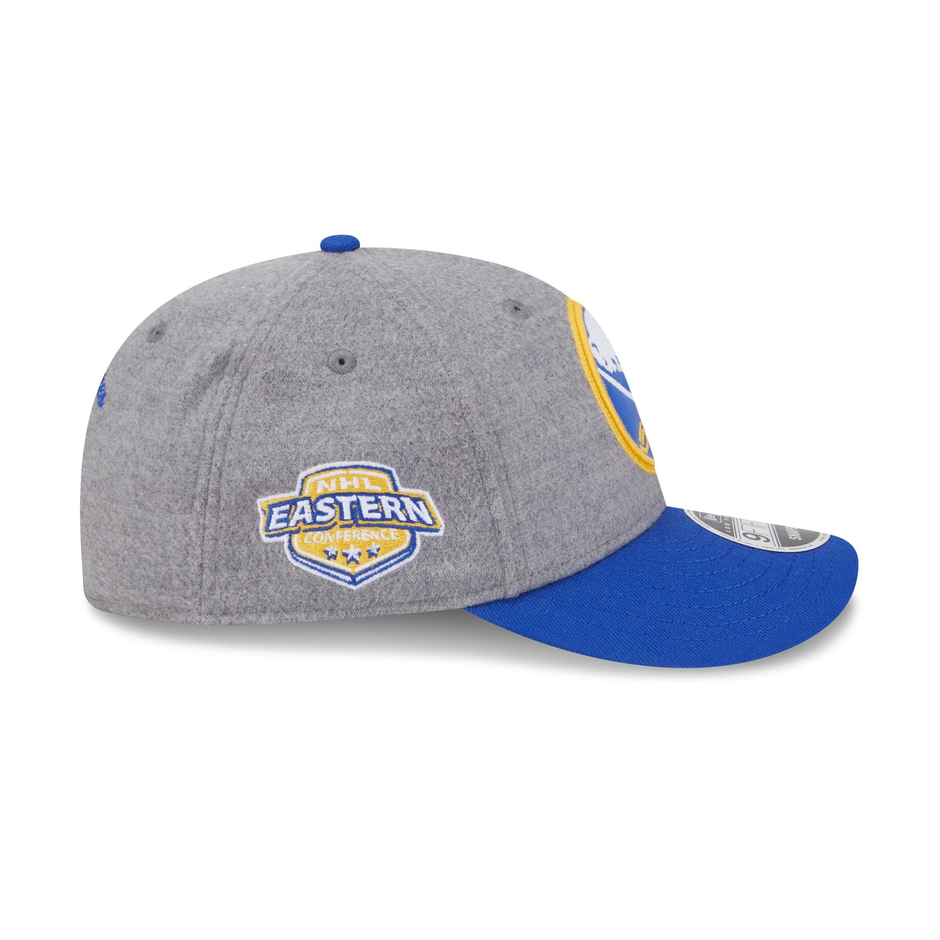 Buffalo Sabres Heather Gray Wool Low Profile 9FIFTY Snapback Hat