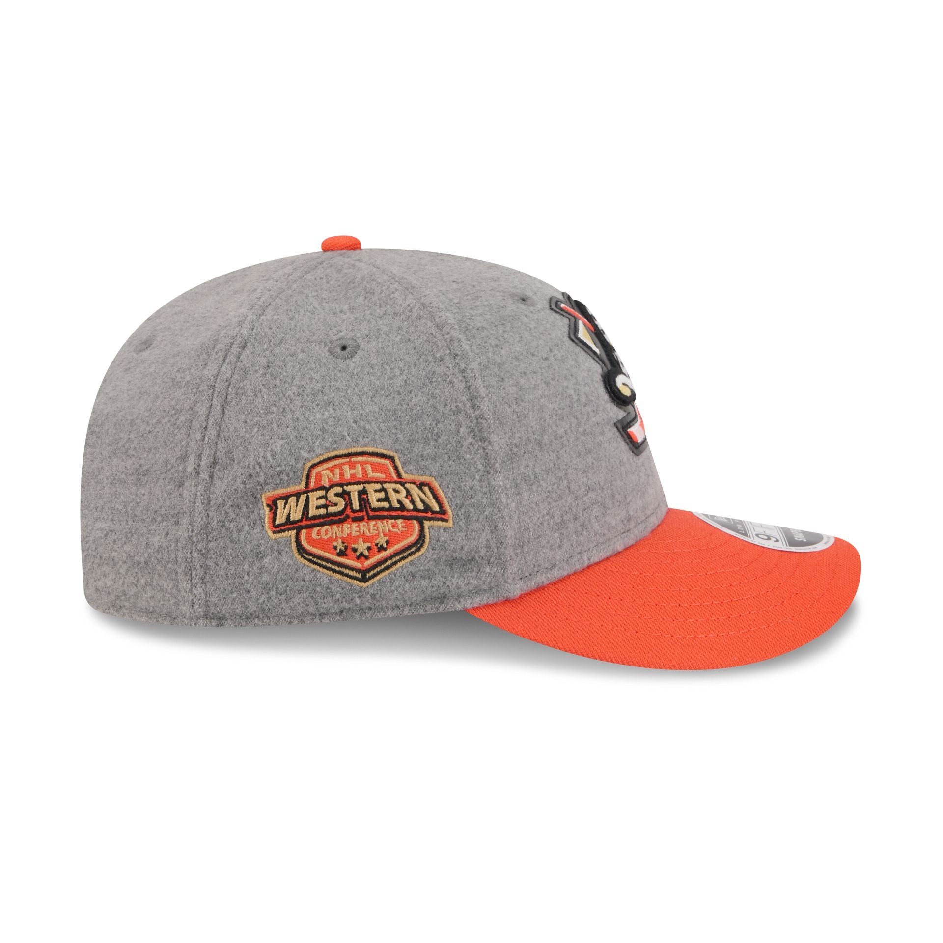 Anaheim Ducks Heather Gray Wool Low Profile 9FIFTY Snapback Hat