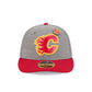 Calgary Flames Heather Gray Wool Low Profile 9FIFTY Snapback Hat