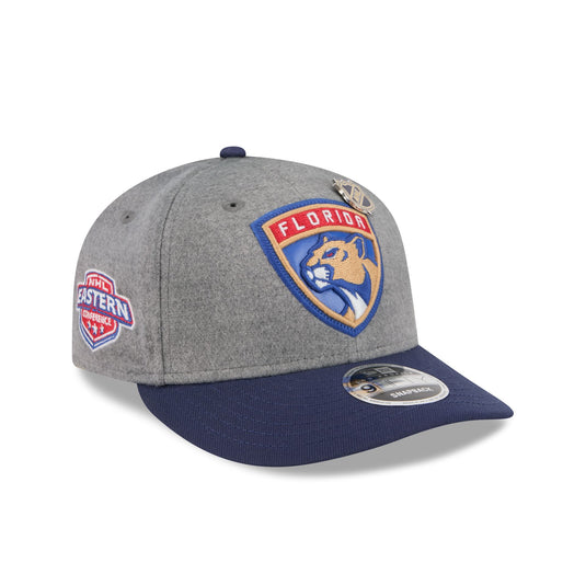 Florida Panthers Heather Gray Wool Low Profile 9FIFTY Snapback Hat - New Era Cap