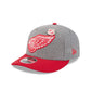 Detroit Red Wings Heather Gray Wool Low Profile 9FIFTY Snapback Hat