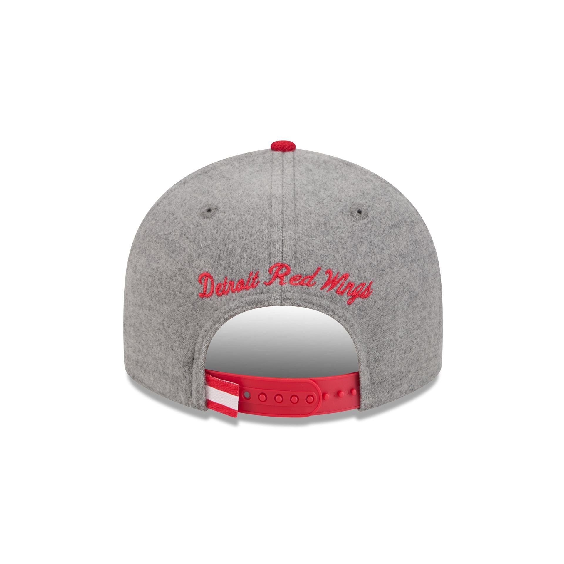 Detroit Red Wings Heather Gray Wool Low Profile 9FIFTY Snapback Hat