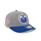 Edmonton Oilers Heather Gray Wool Low Profile 9FIFTY Snapback Hat