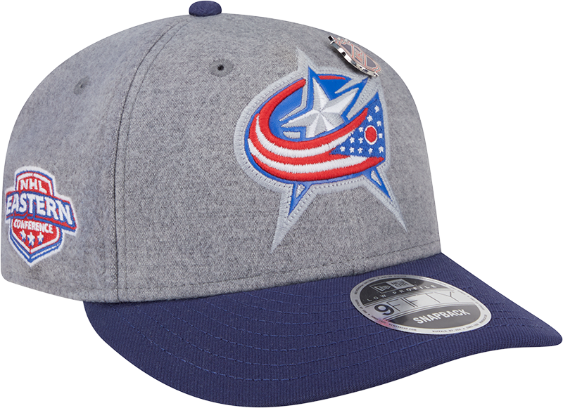 Columbus Blue Jackets Heather Gray Wool Low Profile 9FIFTY Snapback Hat
