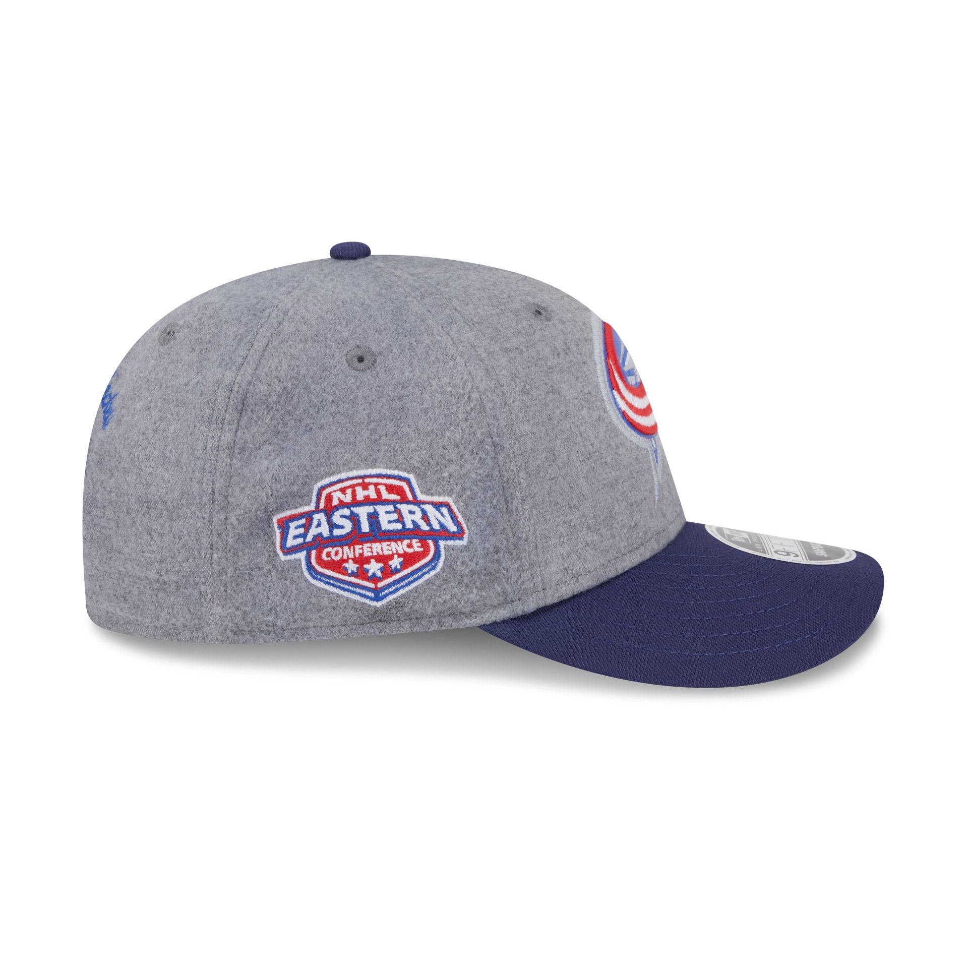 Columbus Blue Jackets Heather Gray Wool Low Profile 9FIFTY Snapback Hat