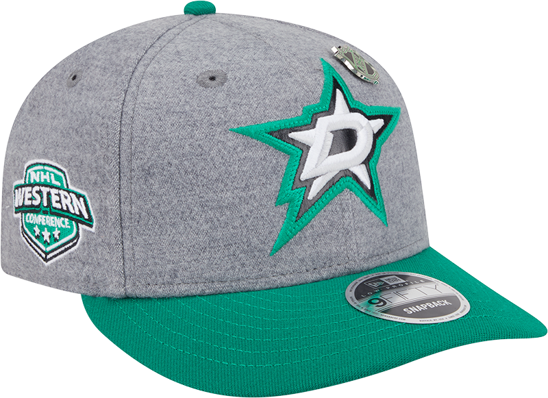 Dallas Stars Heather Gray Wool Low Profile 9FIFTY Snapback Hat
