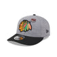 Chicago Blackhawks Heather Gray Wool Low Profile 9FIFTY Snapback Hat