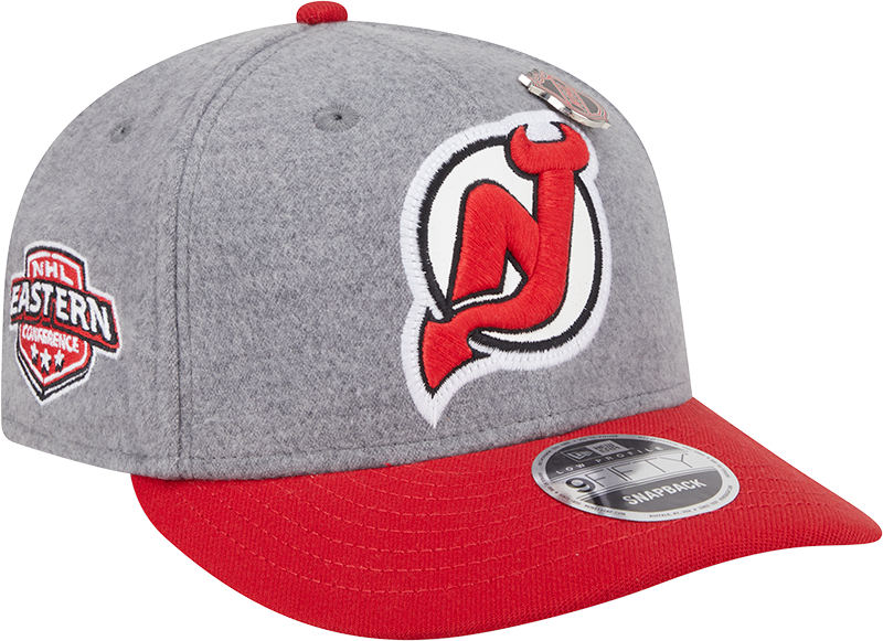 New Jersey Devils Heather Gray Wool Low Profile 9FIFTY Snapback Hat