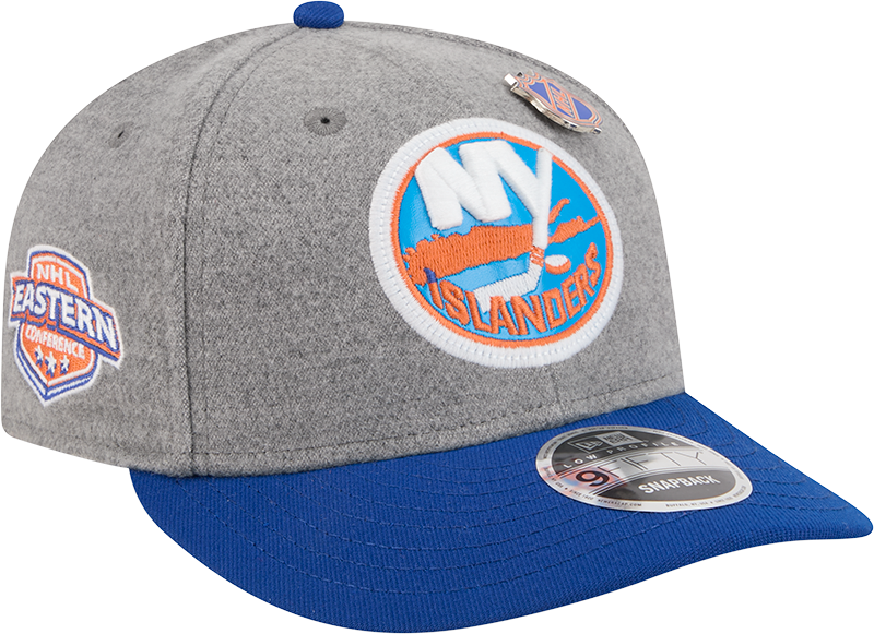 New York Islanders Heather Gray Wool Low Profile 9FIFTY Snapback Hat