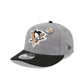 Pittsburgh Penguins Heather Gray Wool Low Profile 9FIFTY Snapback Hat