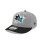 San Jose Sharks Heather Gray Wool Low Profile 9FIFTY Snapback Hat