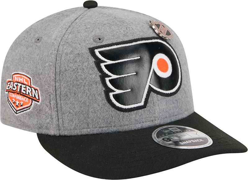 Philadelphia Flyers Heather Gray Wool Low Profile 9FIFTY Snapback Hat