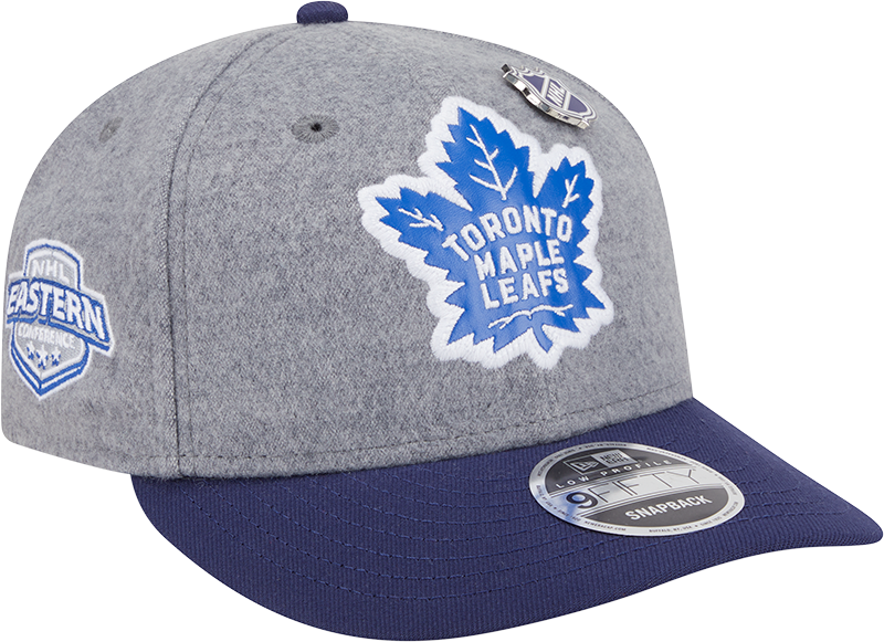 Toronto Maple Leafs Heather Gray Wool Low Profile 9FIFTY Snapback Hat