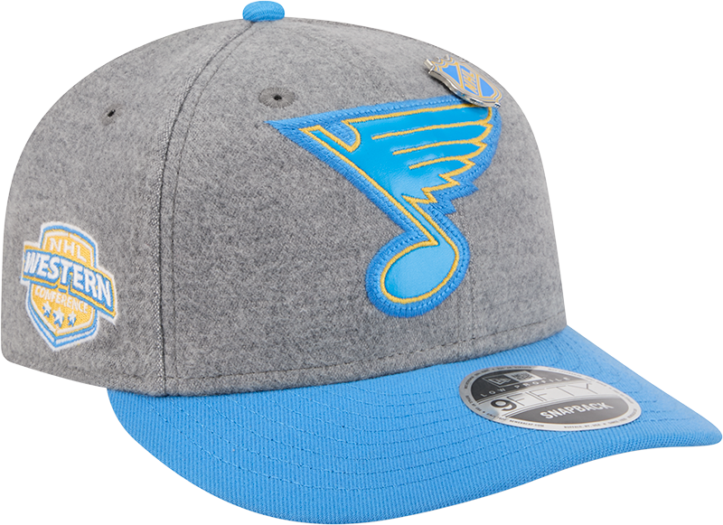 St. Louis Blues Heather Gray Wool Low Profile 9FIFTY Snapback Hat