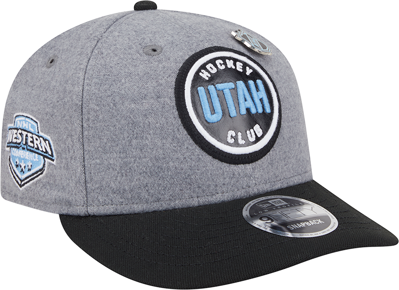 Utah Mammoth Heather Gray Wool Low Profile 9FIFTY Snapback Hat