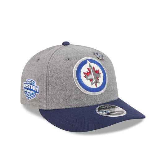 Winnipeg Jets Heather Gray Wool Low Profile 9FIFTY Snapback Hat - New Era Cap