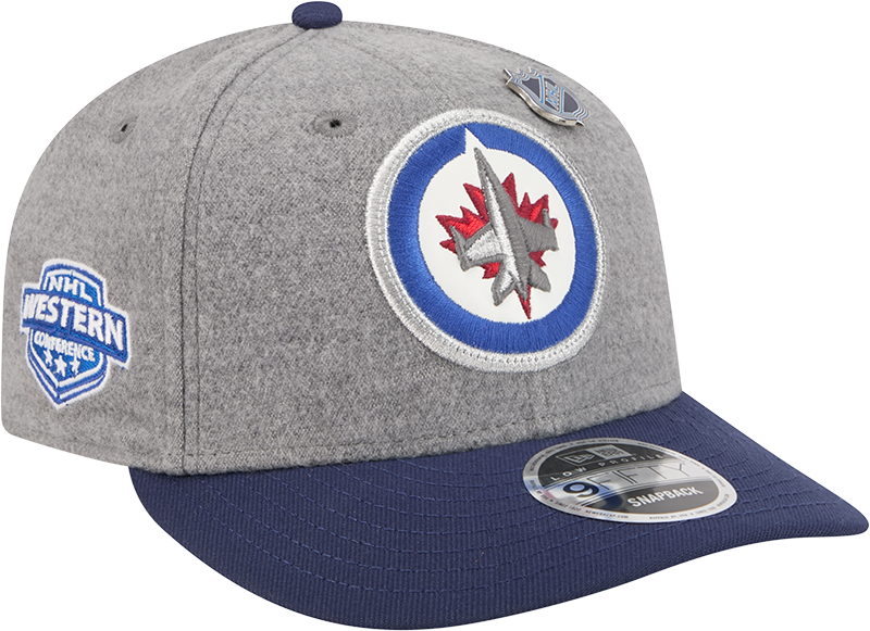 Winnipeg Jets Heather Gray Wool Low Profile 9FIFTY Snapback Hat