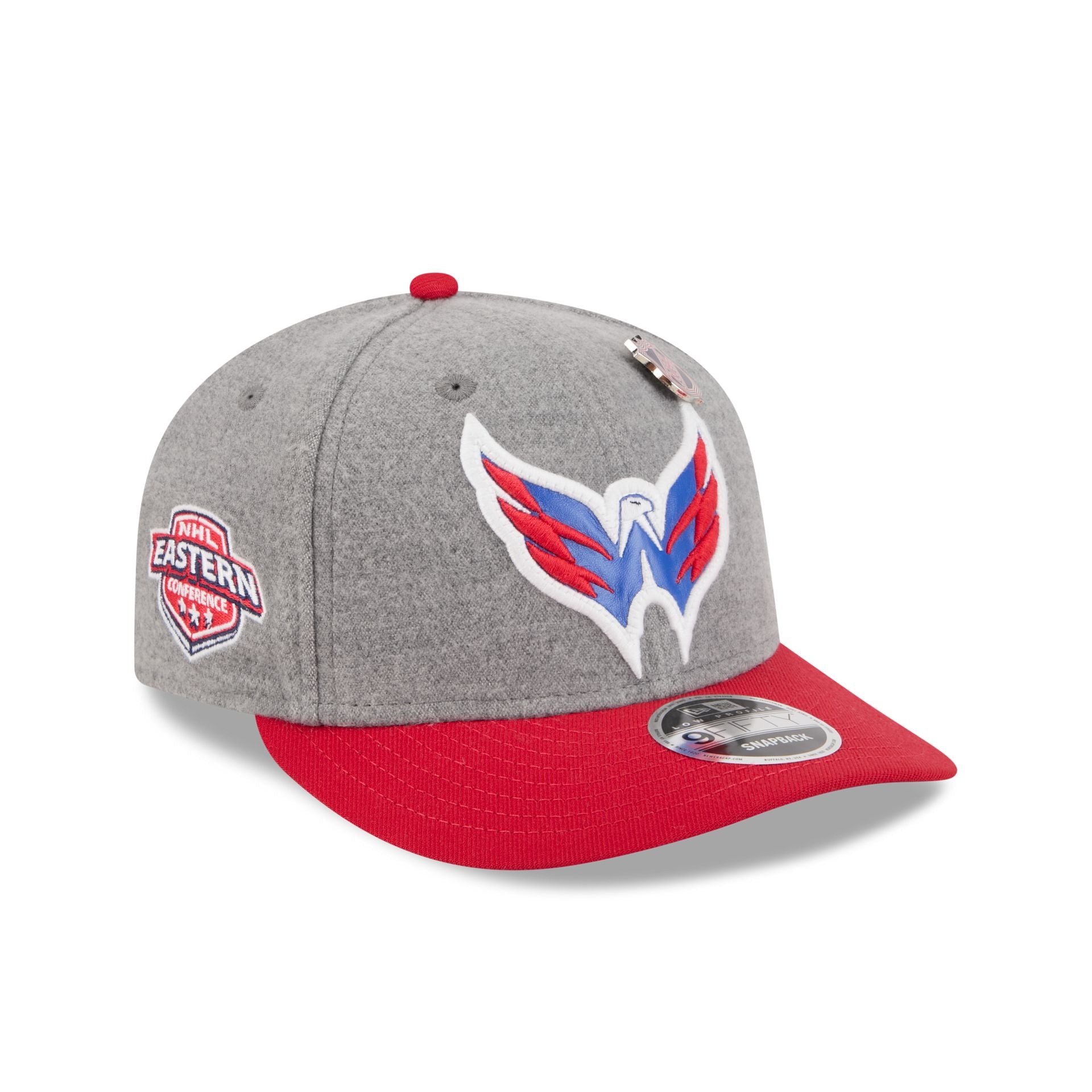Washington Capitals Heather Gray Wool Low Profile 9FIFTY Snapback Hat