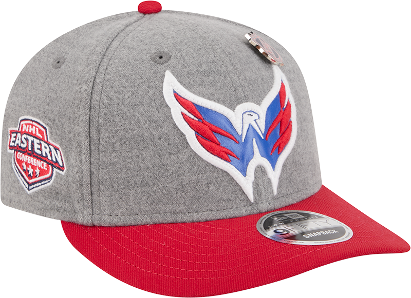 Washington Capitals Heather Gray Wool Low Profile 9FIFTY Snapback Hat