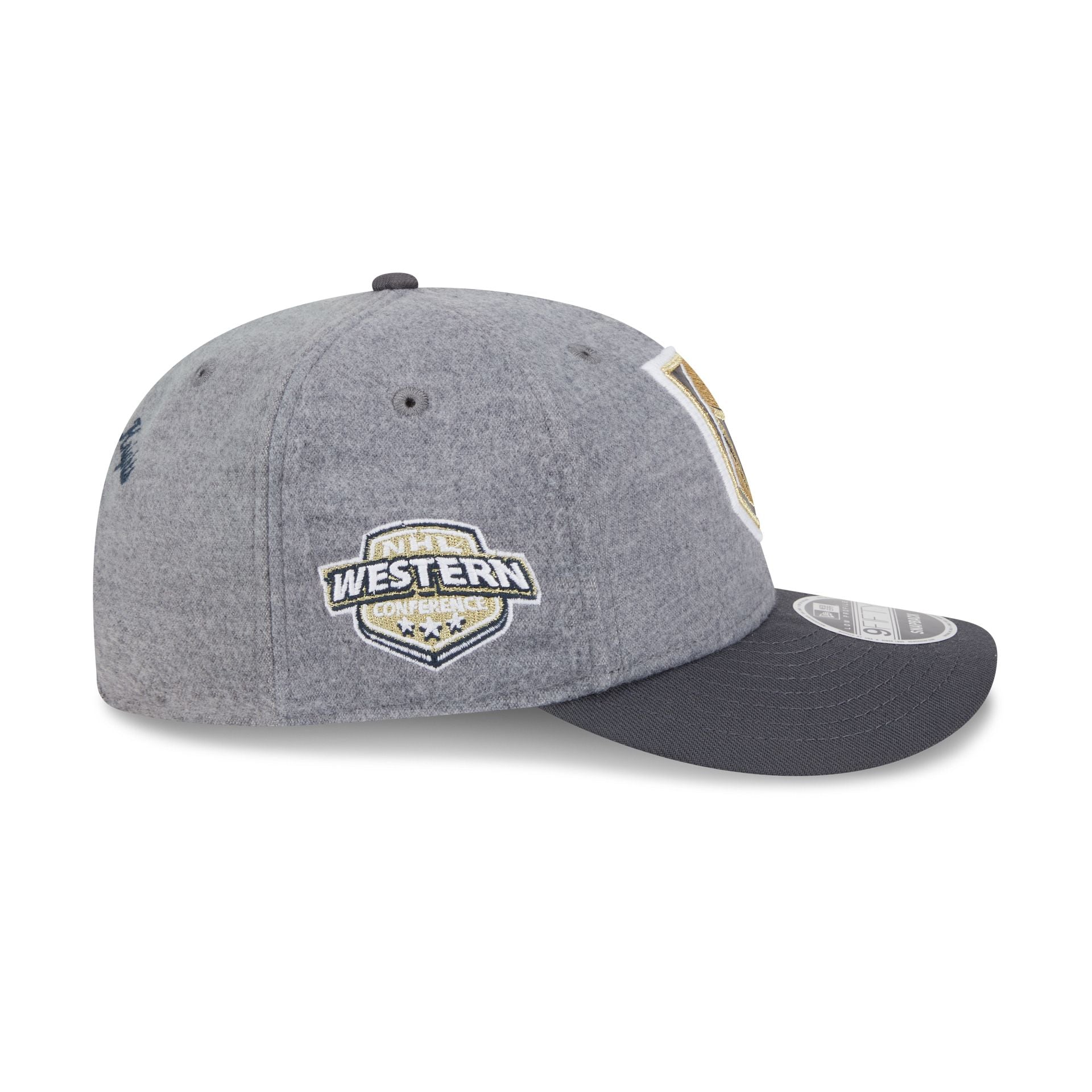 Vegas Golden Knights Heather Gray Wool Low Profile 9FIFTY Snapback Hat