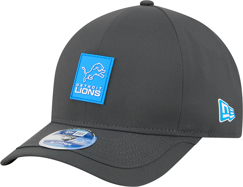 Detroit Lions 2025 Sideline Cold Weather Steel Clouds 9FORTY M-Crown Snapback Hat