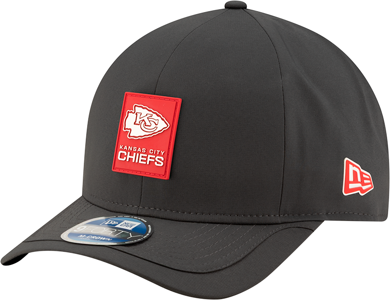 Kansas City Chiefs 2025 Sideline Cold Weather Steel Clouds 9FORTY M-Crown Snapback Hat