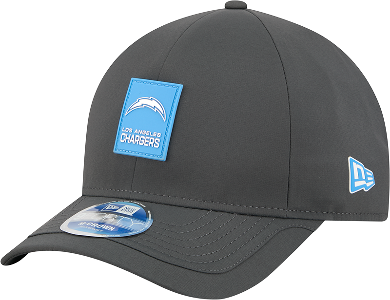 Los Angeles Chargers 2025 Sideline Cold Weather Steel Clouds 9FORTY M-Crown Snapback Hat