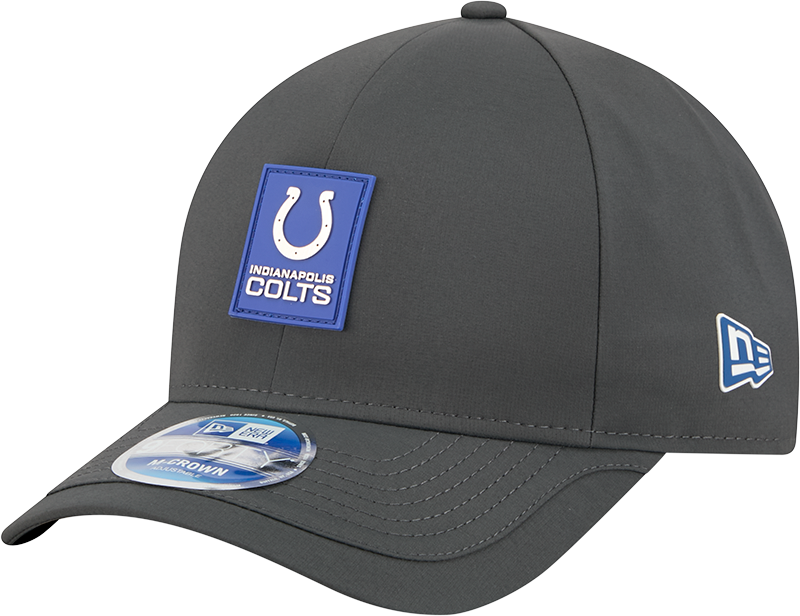 Indianapolis Colts 2025 Sideline Cold Weather Steel Clouds 9FORTY M-Crown Snapback Hat