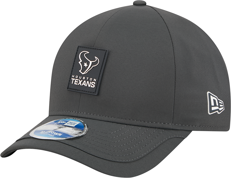 Houston Texans 2025 Sideline Cold Weather Steel Clouds 9FORTY M-Crown Snapback Hat