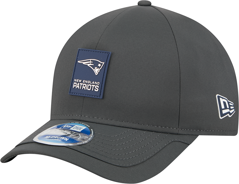 New England Patriots 2025 Sideline Cold Weather Steel Clouds 9FORTY M-Crown Snapback Hat