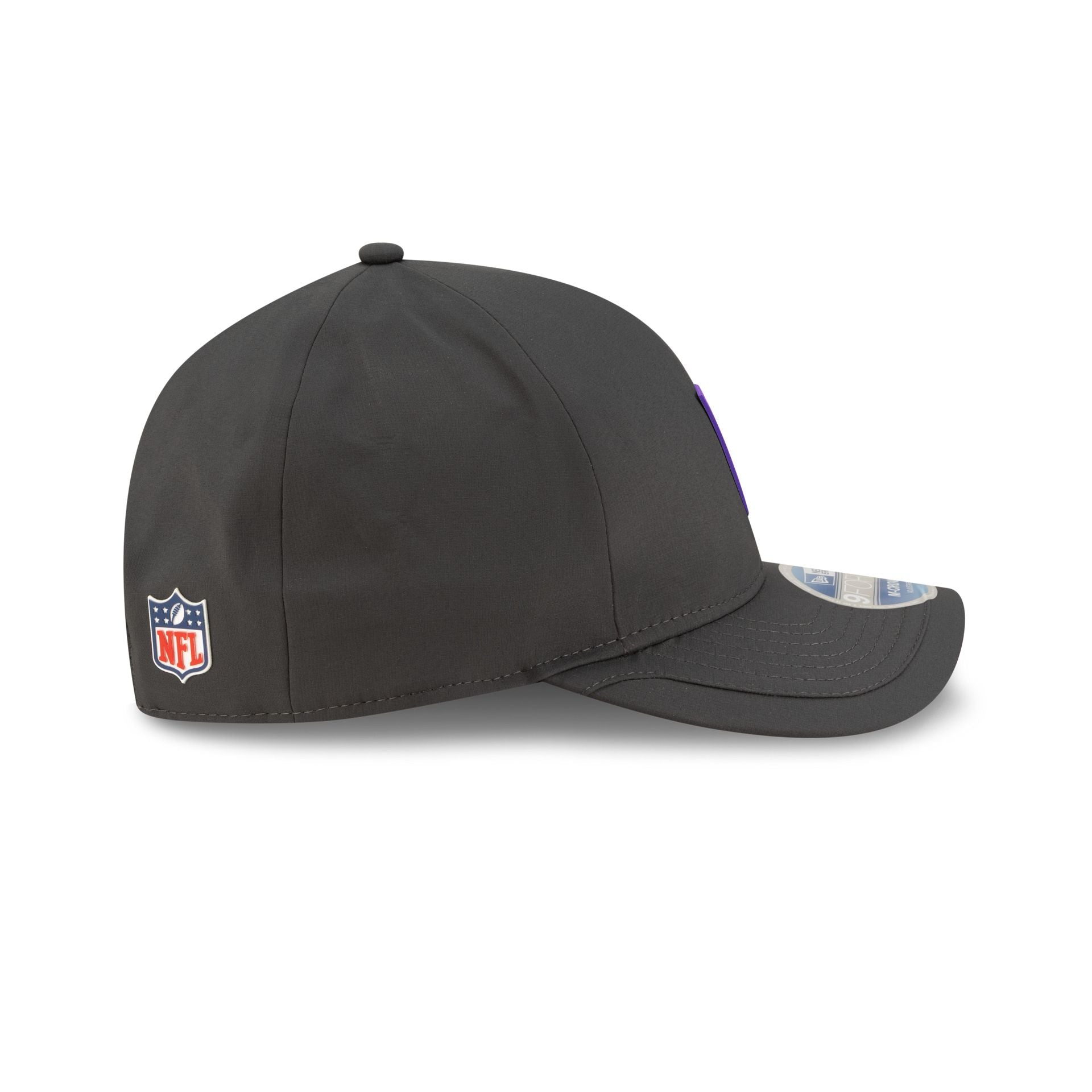 Minnesota Vikings 2025 Sideline Cold Weather Steel Clouds 9FORTY M-Crown Snapback Hat