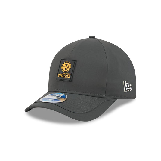 Pittsburgh Steelers 2025 Sideline Cold Weather Steel Clouds 9FORTY M-Crown Snapback Hat - New Era Cap