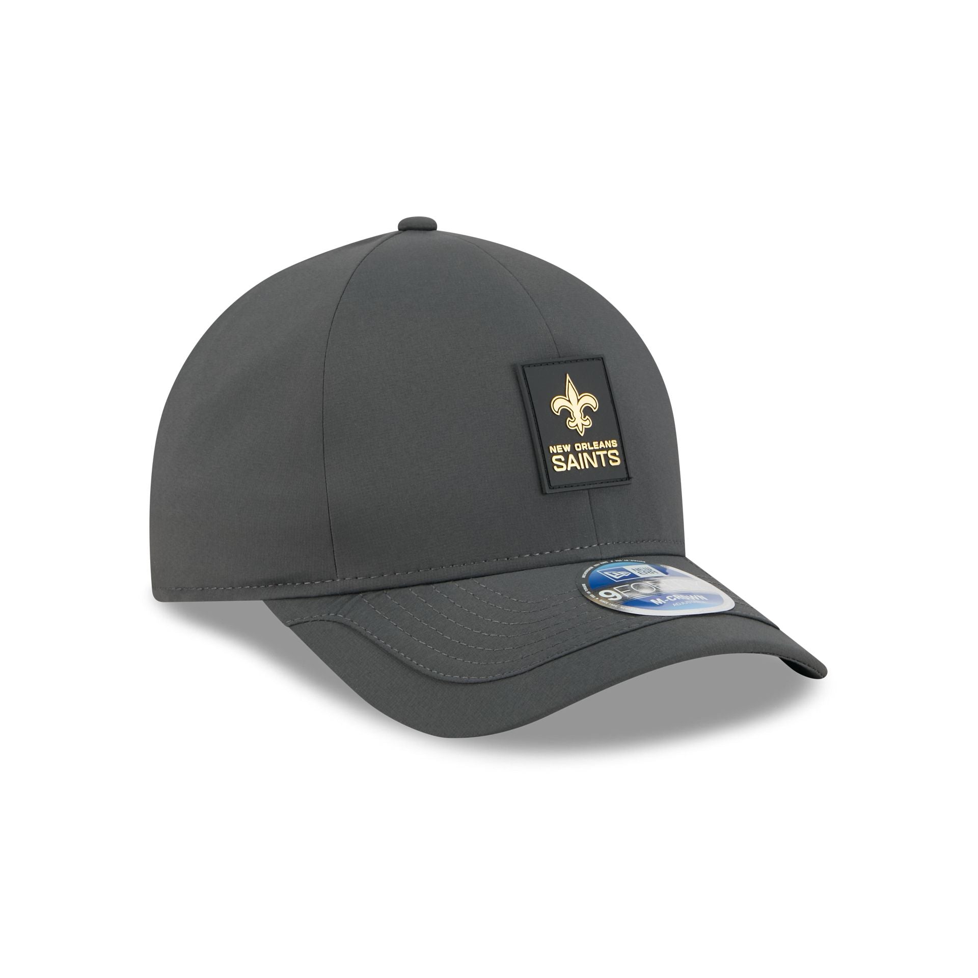 New Orleans Saints 2025 Sideline Cold Weather Steel Clouds 9FORTY M-Crown Snapback Hat
