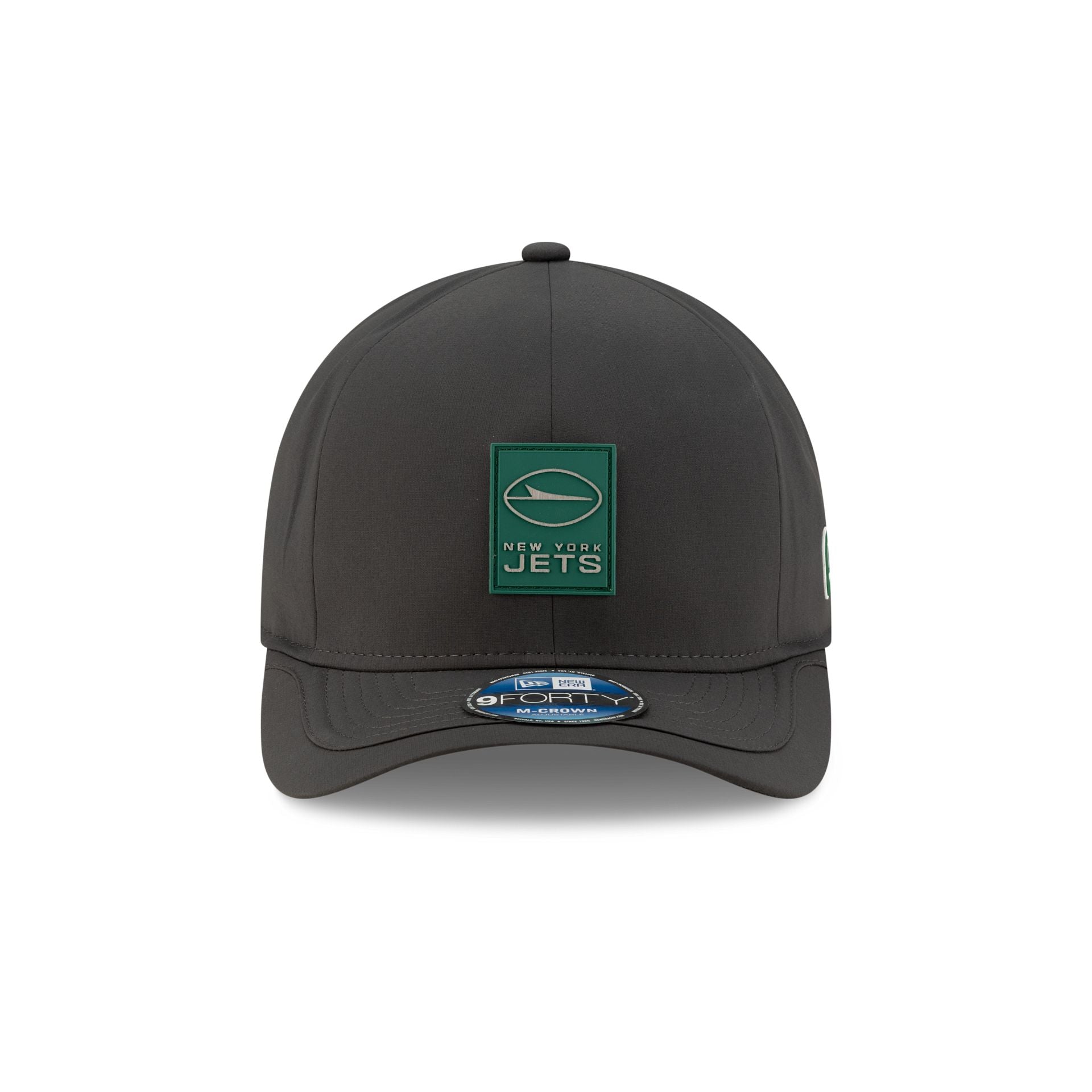 New York Jets 2025 Sideline Cold Weather Steel Clouds 9FORTY M-Crown Snapback Hat