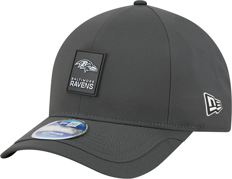 Baltimore Ravens 2025 Sideline Cold Weather Steel Clouds 9FORTY M-Crown Snapback Hat