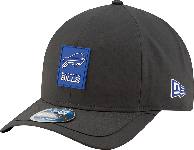 Buffalo Bills 2025 Sideline Cold Weather Steel Clouds 9FORTY M-Crown Snapback Hat