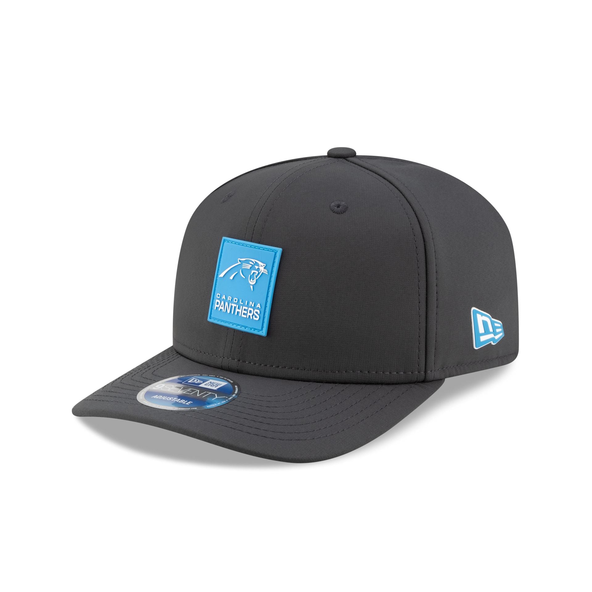 Carolina Panthers 2025 Sideline Cold Weather Steel Clouds 9SEVENTY Stretch-Snap Hat