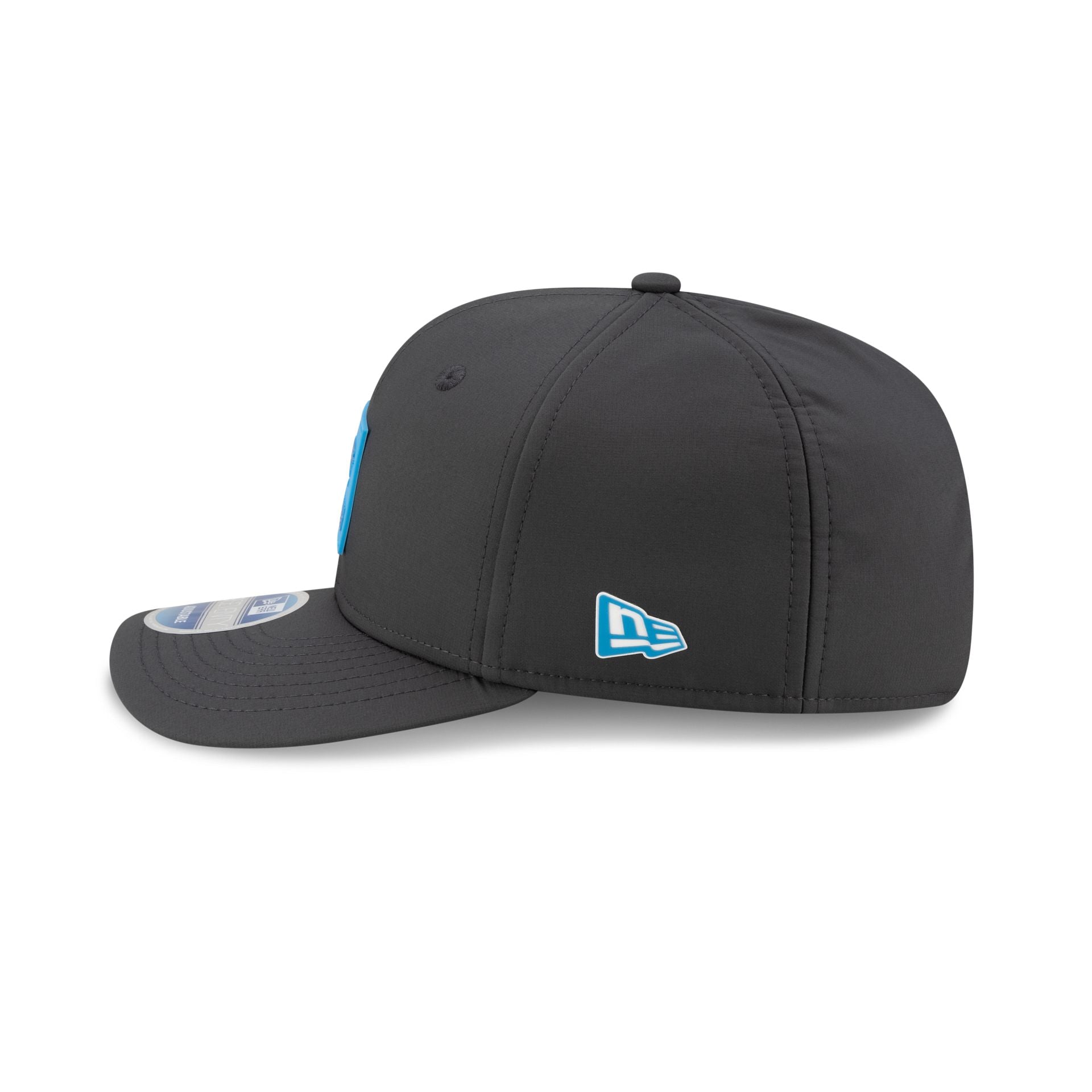 Carolina Panthers 2025 Sideline Cold Weather Steel Clouds 9SEVENTY Stretch-Snap Hat