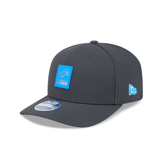 Detroit Lions 2025 Sideline Cold Weather Steel Clouds 9SEVENTY Stretch-Snap Hat - New Era Cap