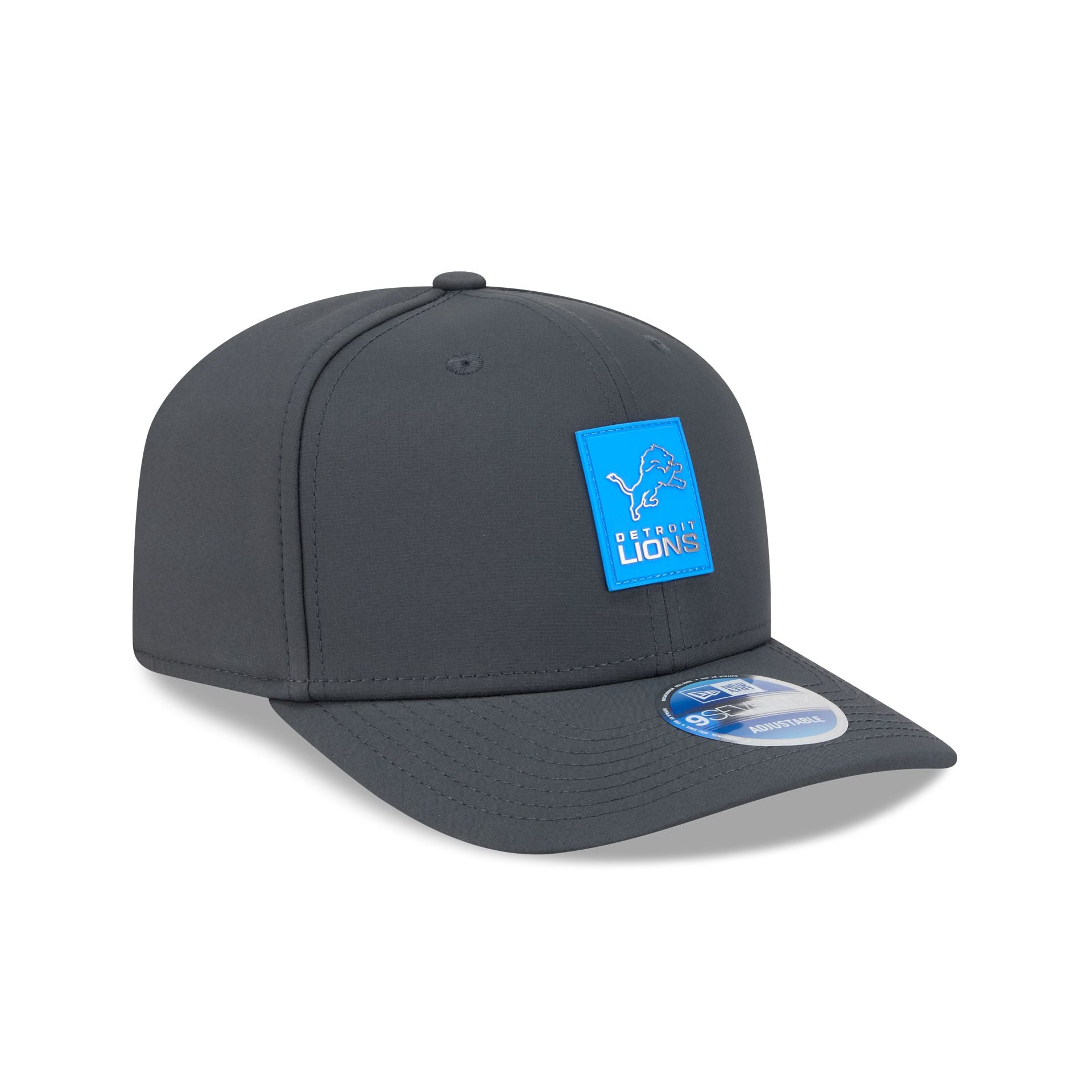 Detroit Lions 2025 Sideline Cold Weather Steel Clouds 9SEVENTY Stretch-Snap Hat