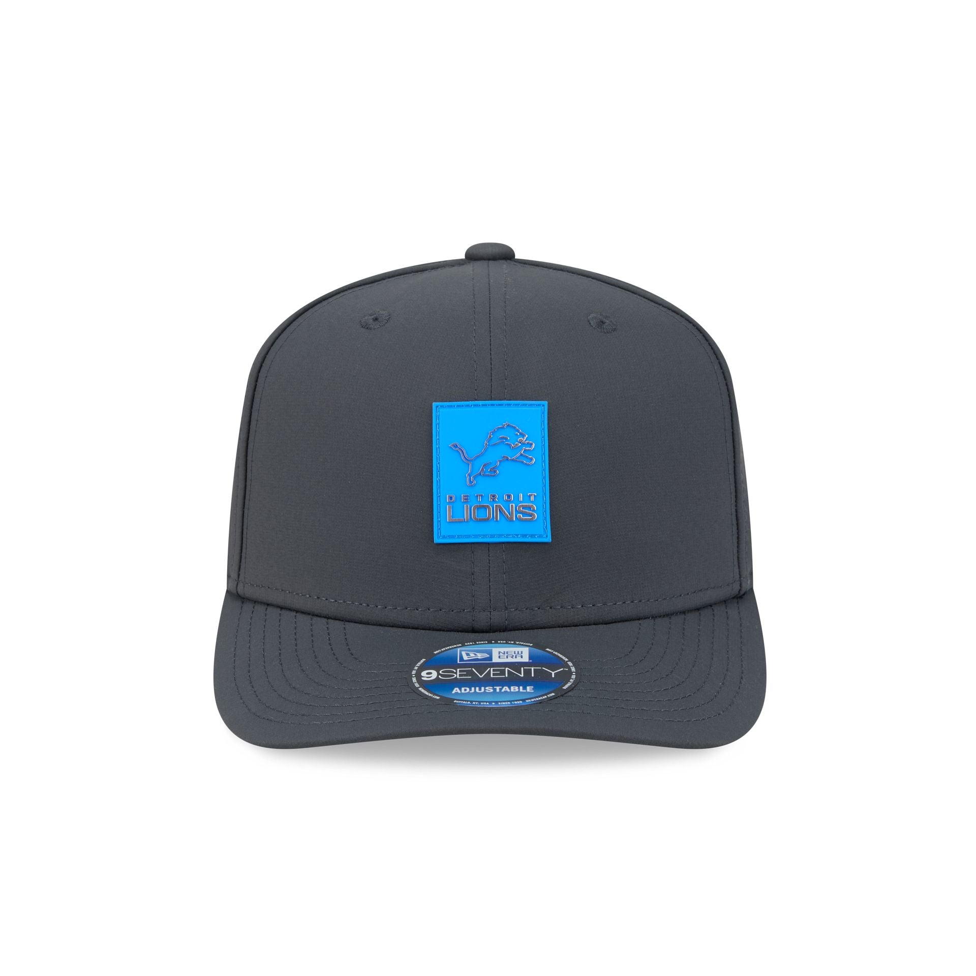 Detroit Lions 2025 Sideline Cold Weather Steel Clouds 9SEVENTY Stretch-Snap Hat