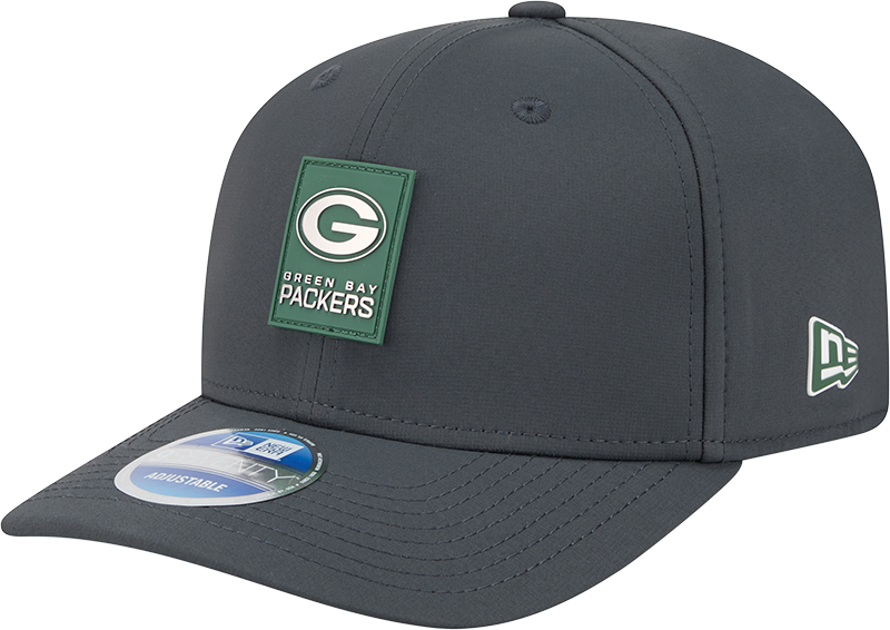 Green Bay Packers 2025 Sideline Cold Weather Steel Clouds 9SEVENTY Stretch-Snap Hat