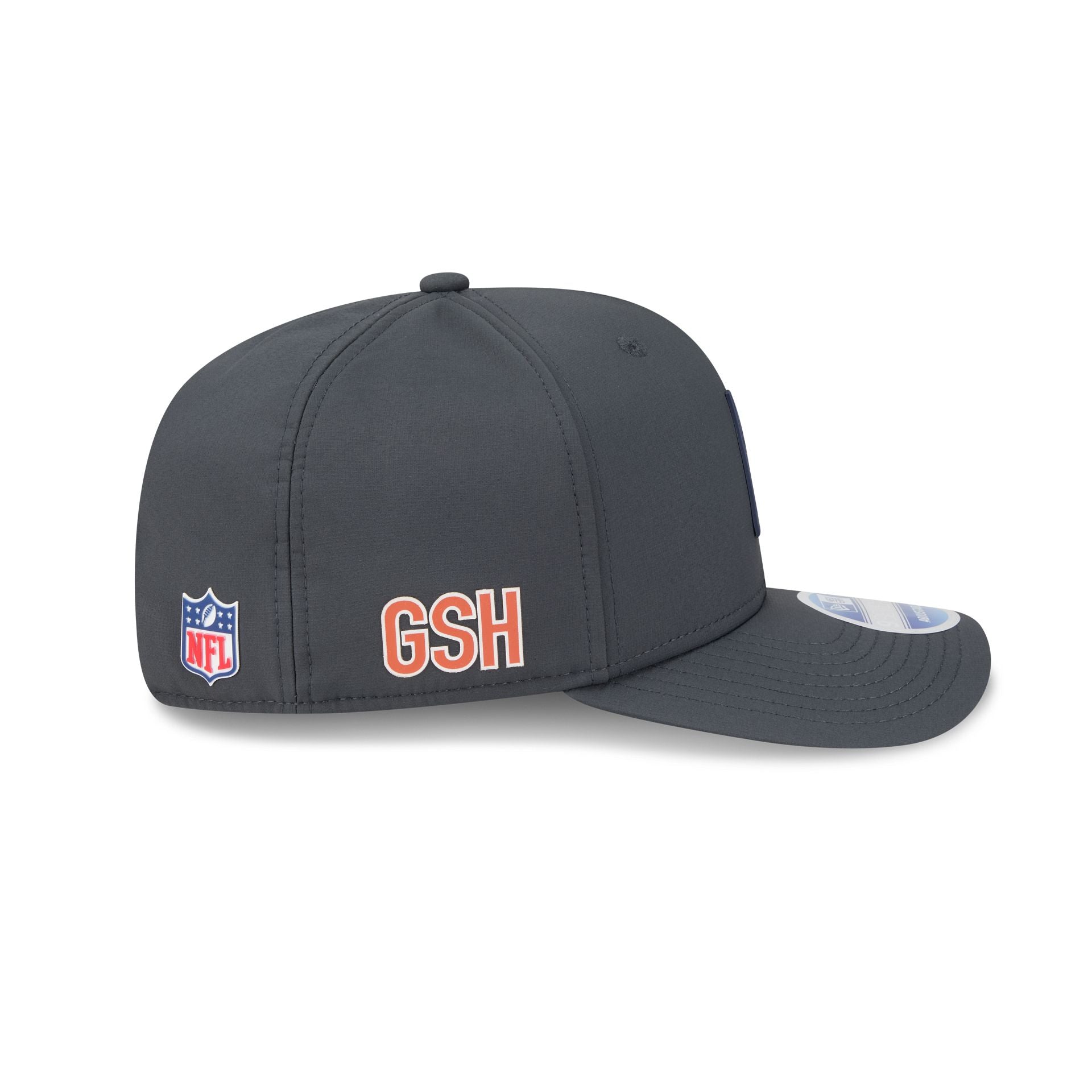 Chicago Bears 2025 Sideline Cold Weather Steel Clouds 9SEVENTY Stretch-Snap Hat