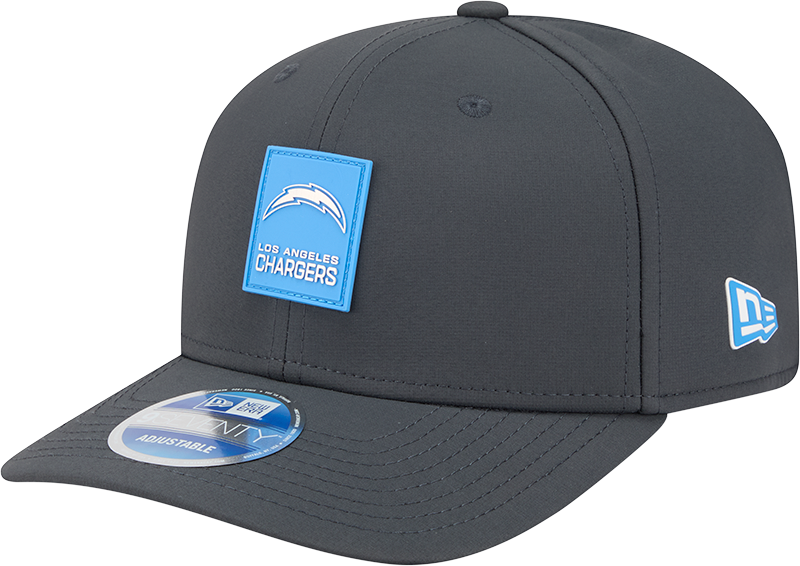 Los Angeles Chargers 2025 Sideline Cold Weather Steel Clouds 9SEVENTY Stretch-Snap Hat
