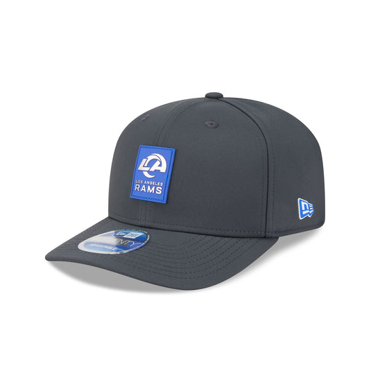 Los Angeles Rams 2025 Sideline Cold Weather Steel Clouds 9SEVENTY Stretch-Snap Hat - New Era Cap