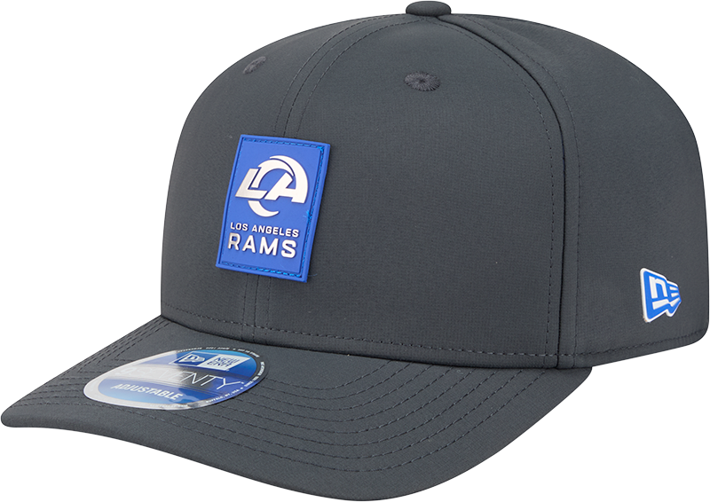 Los Angeles Rams 2025 Sideline Cold Weather Steel Clouds 9SEVENTY Stretch-Snap Hat