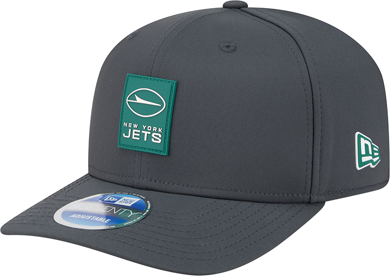 New York Jets 2025 Sideline Cold Weather Steel Clouds 9SEVENTY Stretch-Snap Hat