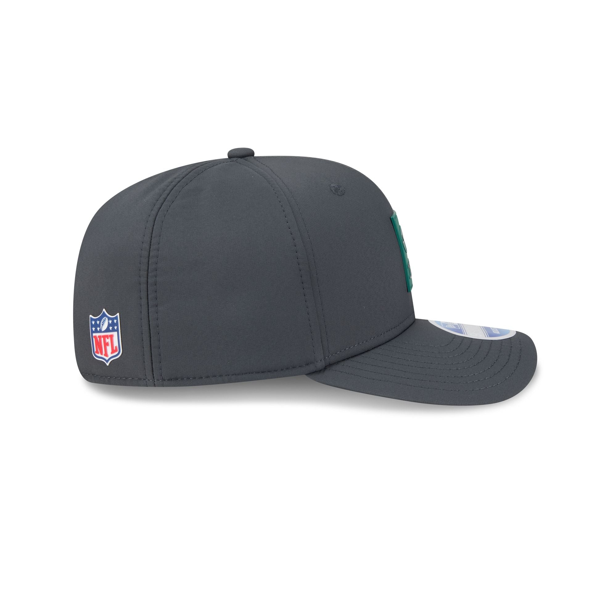 New York Jets 2025 Sideline Cold Weather Steel Clouds 9SEVENTY Stretch-Snap Hat