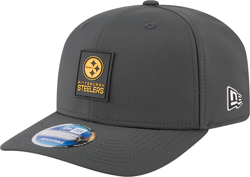 Pittsburgh Steelers 2025 Sideline Cold Weather Steel Clouds 9SEVENTY Stretch-Snap Hat