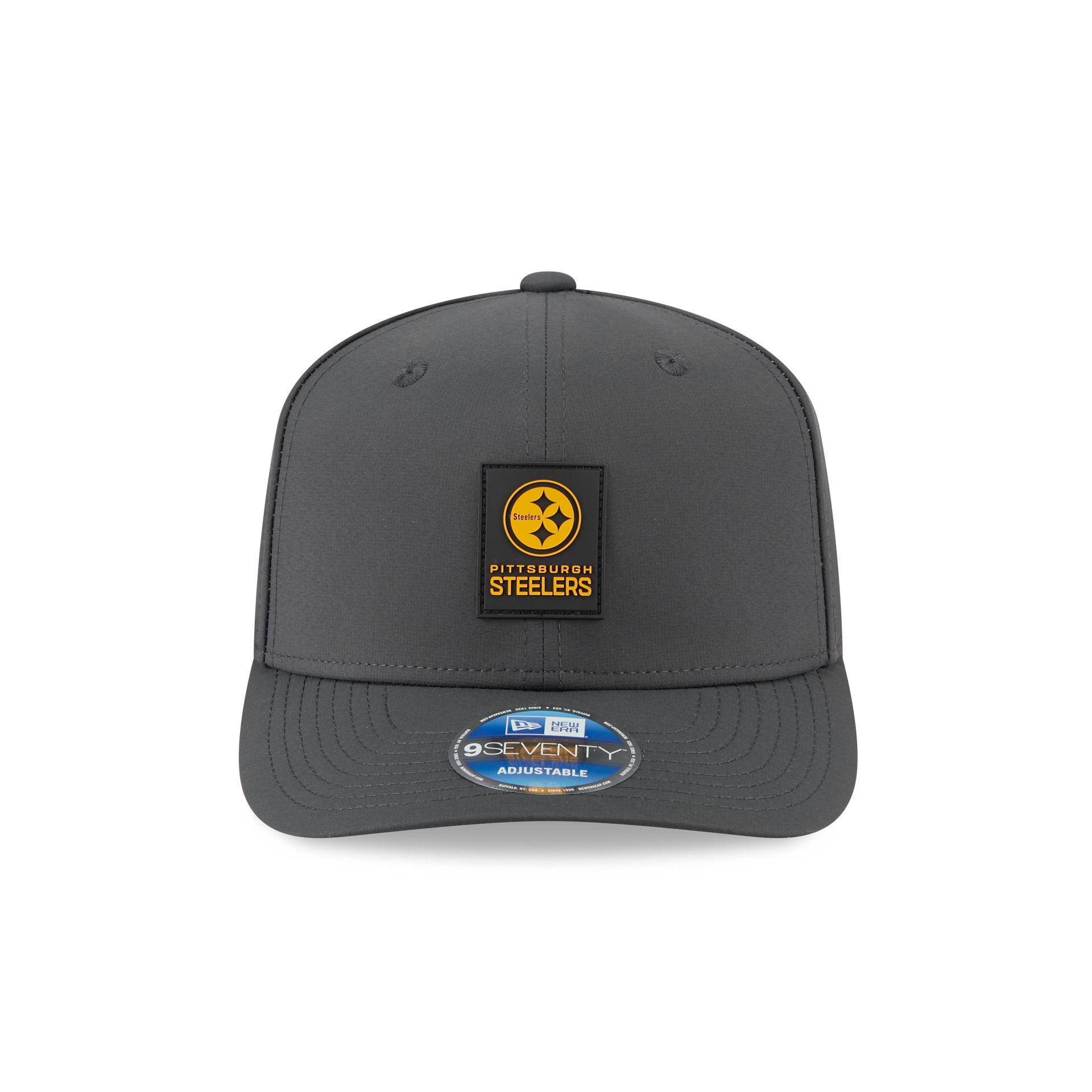 Pittsburgh Steelers 2025 Sideline Cold Weather Steel Clouds 9SEVENTY Stretch-Snap Hat
